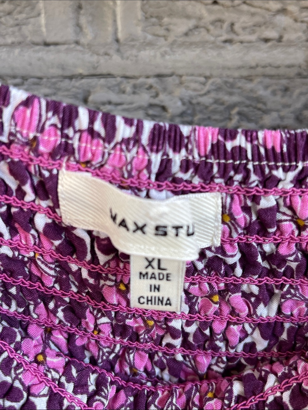 Max Studio Pink and Purple Flowered Midi Skirt - size XL - Picture 3 of 7